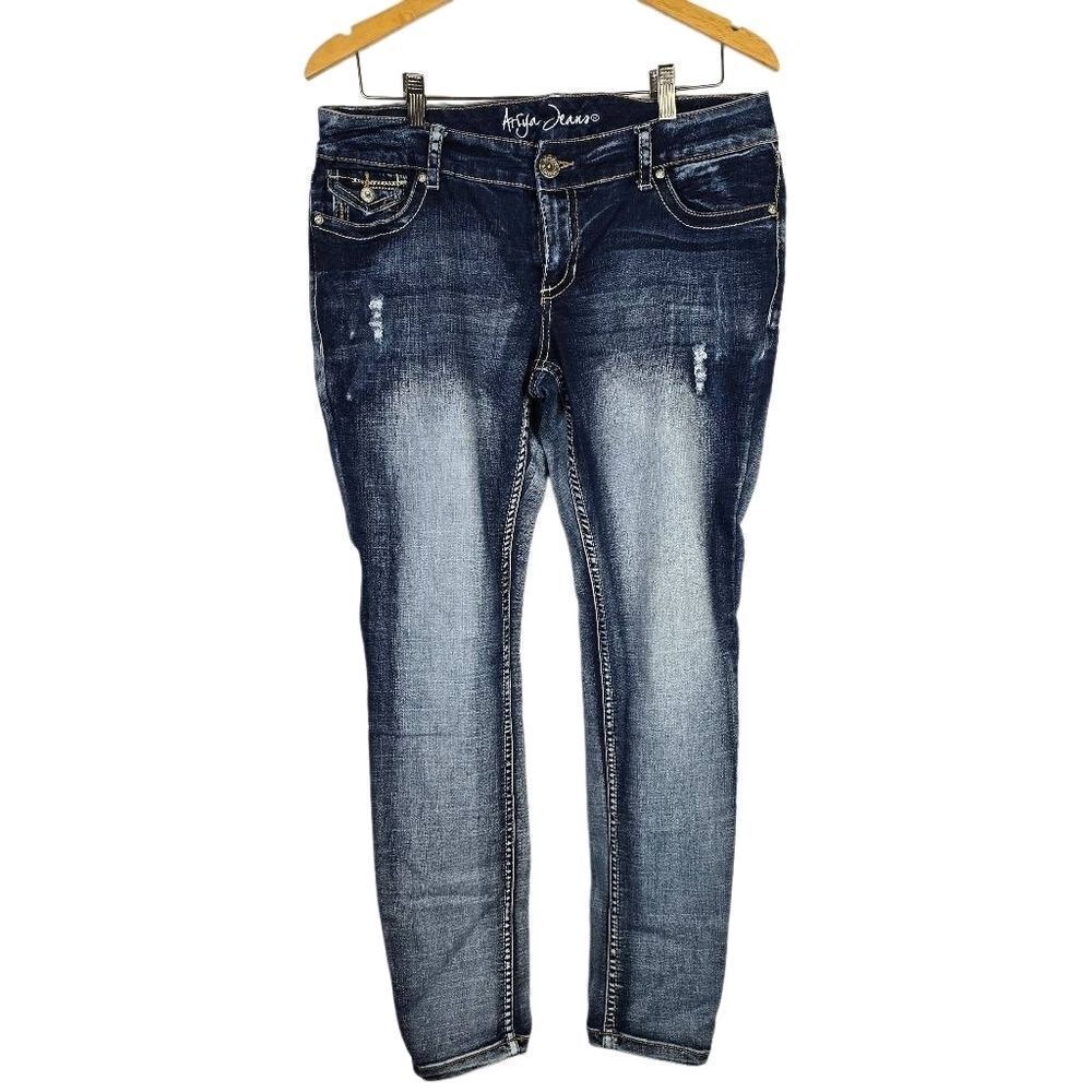 Ariya Faded Indigo Skinny Jeans